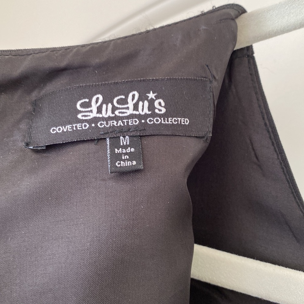 Black Formal A-Line Dress - Picture 5 of 6